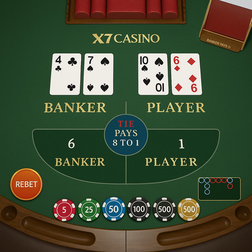 X7Casino - Baccarat Table Game