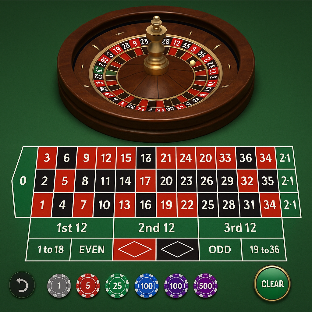 X7Casino - Roulette Table Game